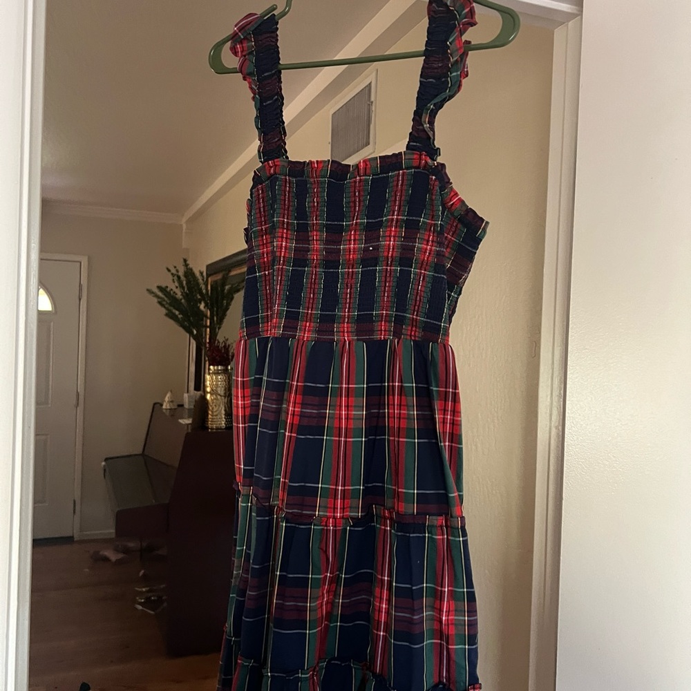 JCrew tartan dress size large